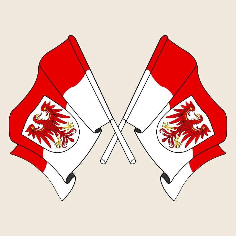 Deux drapeaux Brandebourg