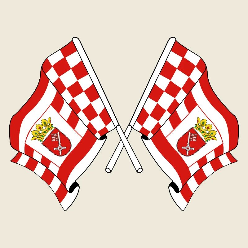 Deux drapeaux Brême