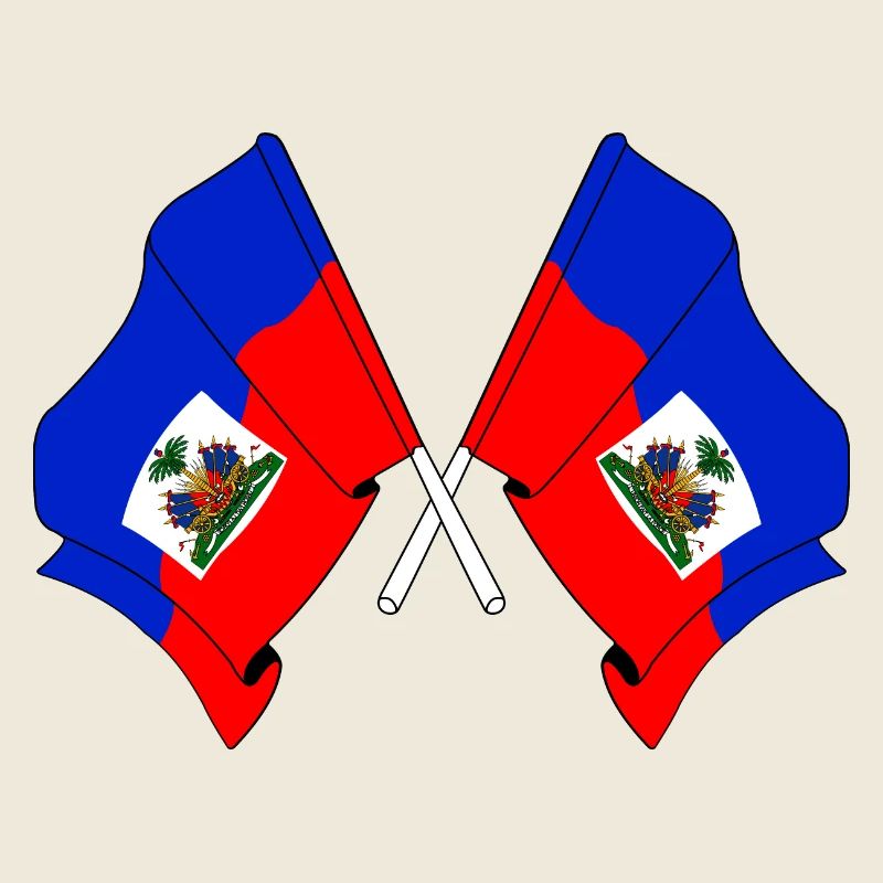 Two flags Haiti