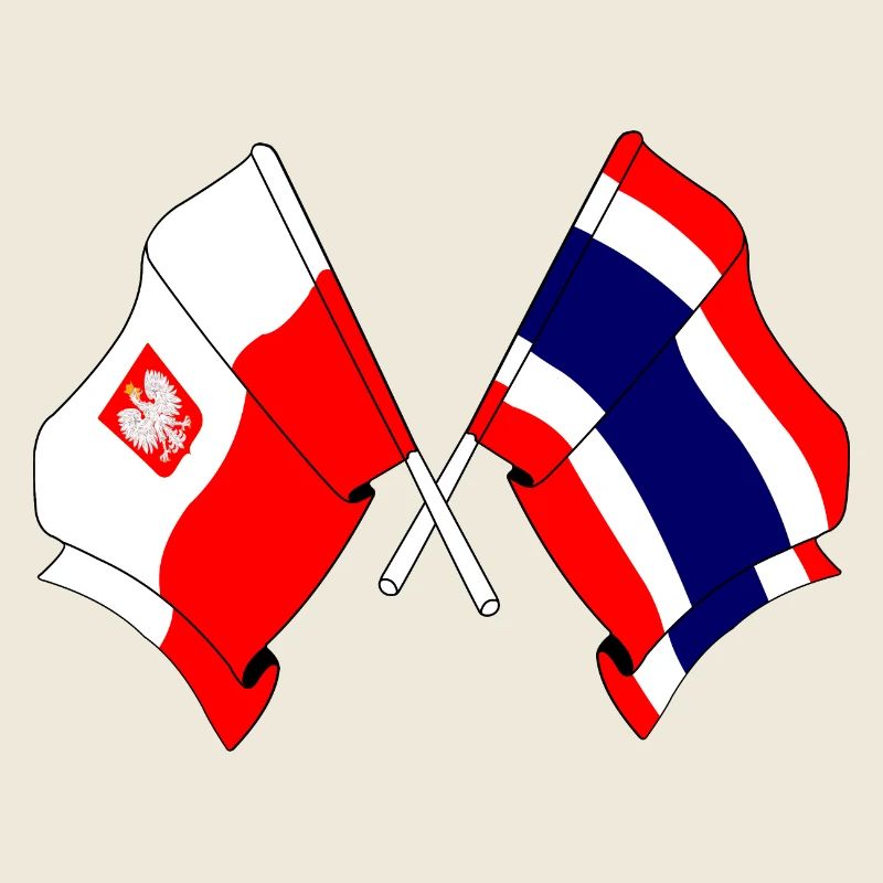 Drapeau Pologne, Thaïlande