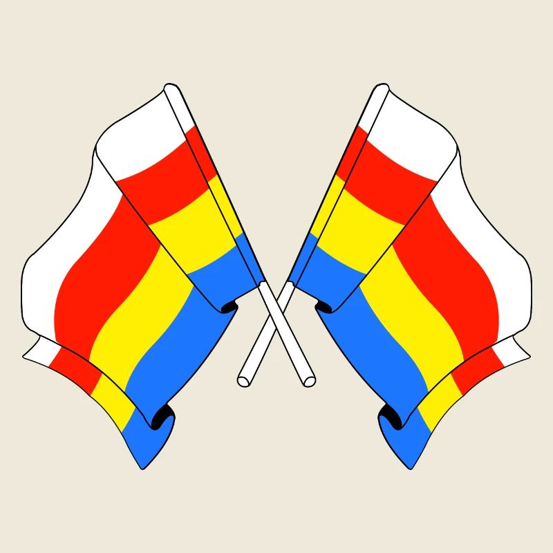 Zwei Flaggen Podlachien