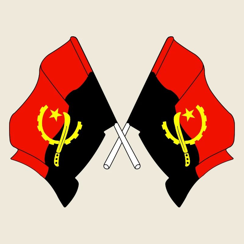 Two flags Angola
