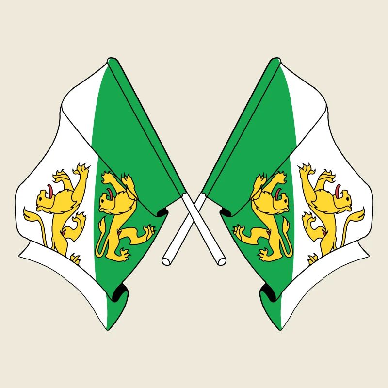 Zwei Flaggen der Thurgauer Schweiz
