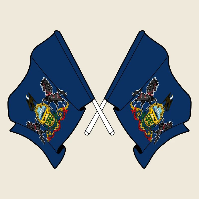 Deux drapeaux ont traversé la Pennsylvanie