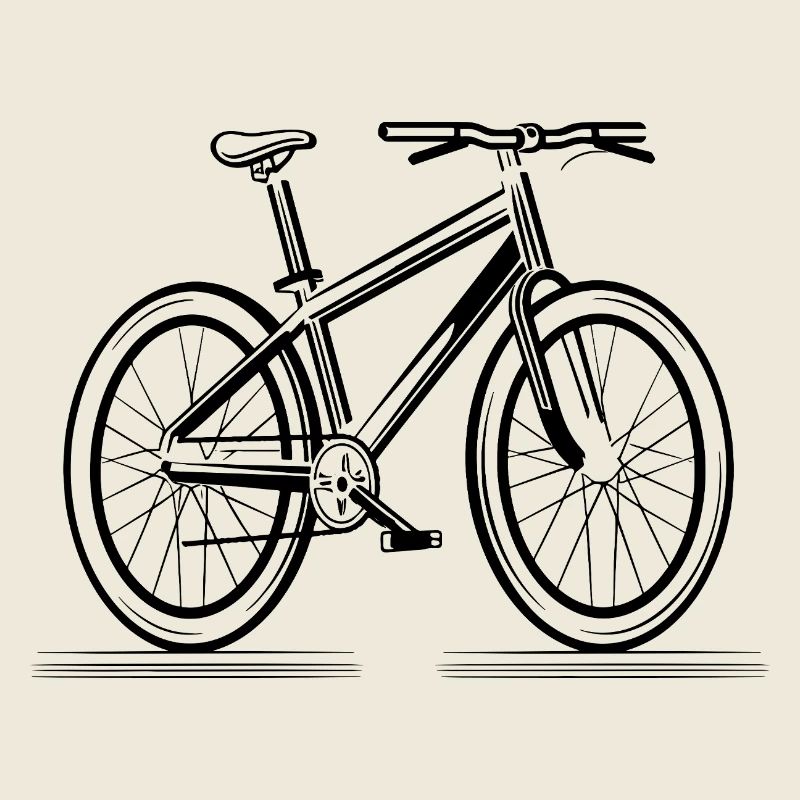 Fahrrad Skizze