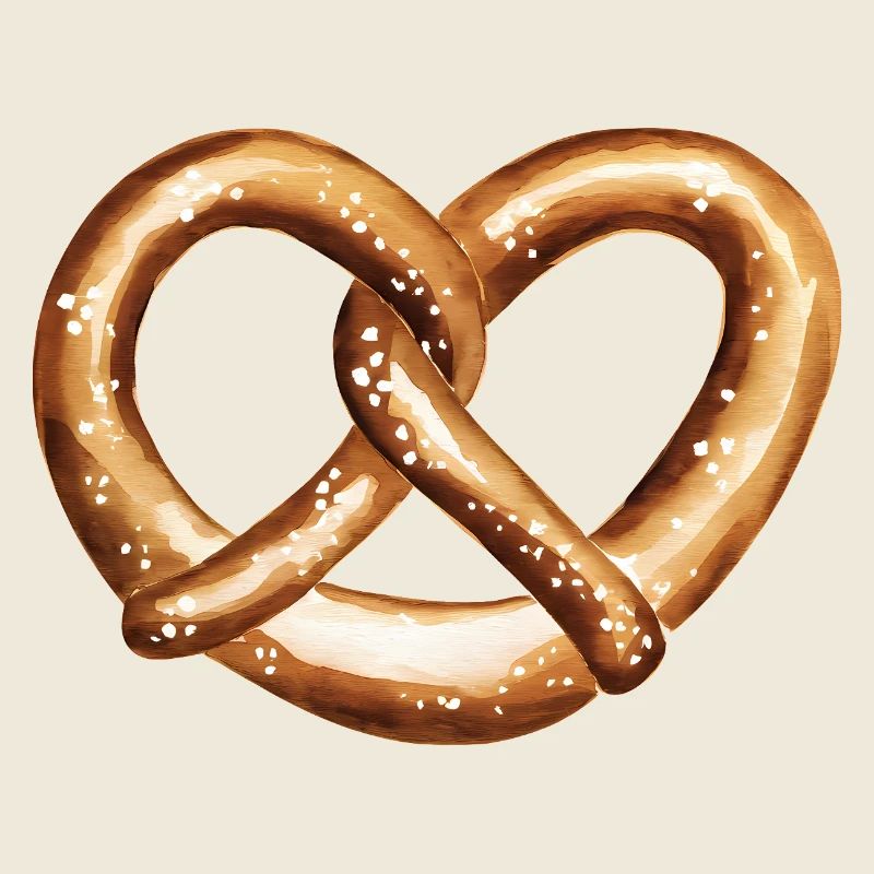 Herzförmige Brezel