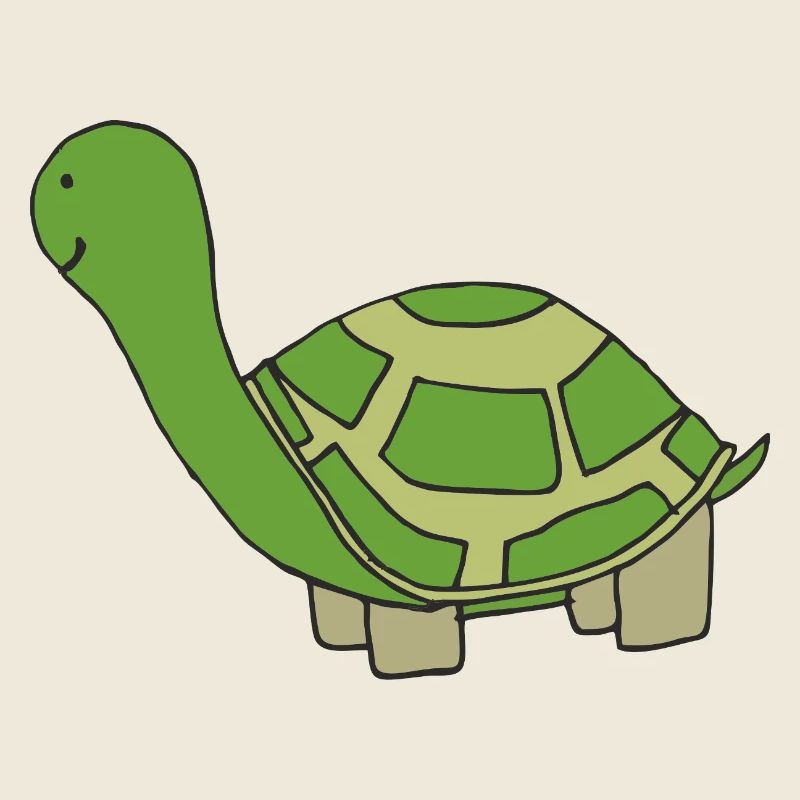 Verspielte Schildkröte Illustration