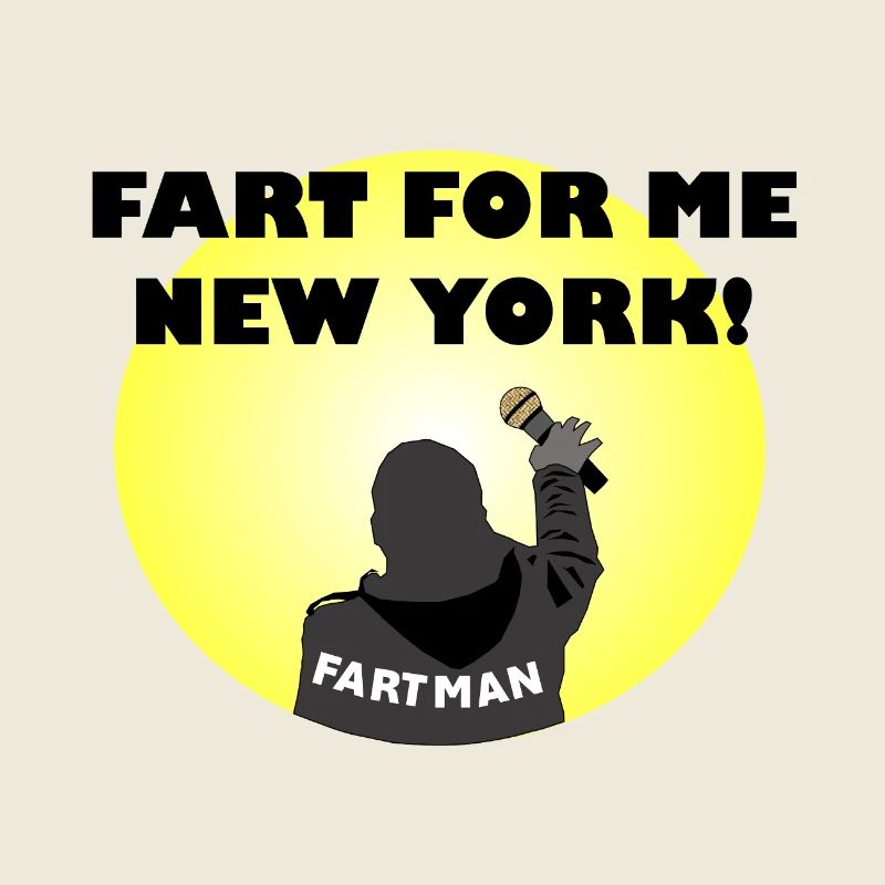 Fart Man Comedy Illustration
