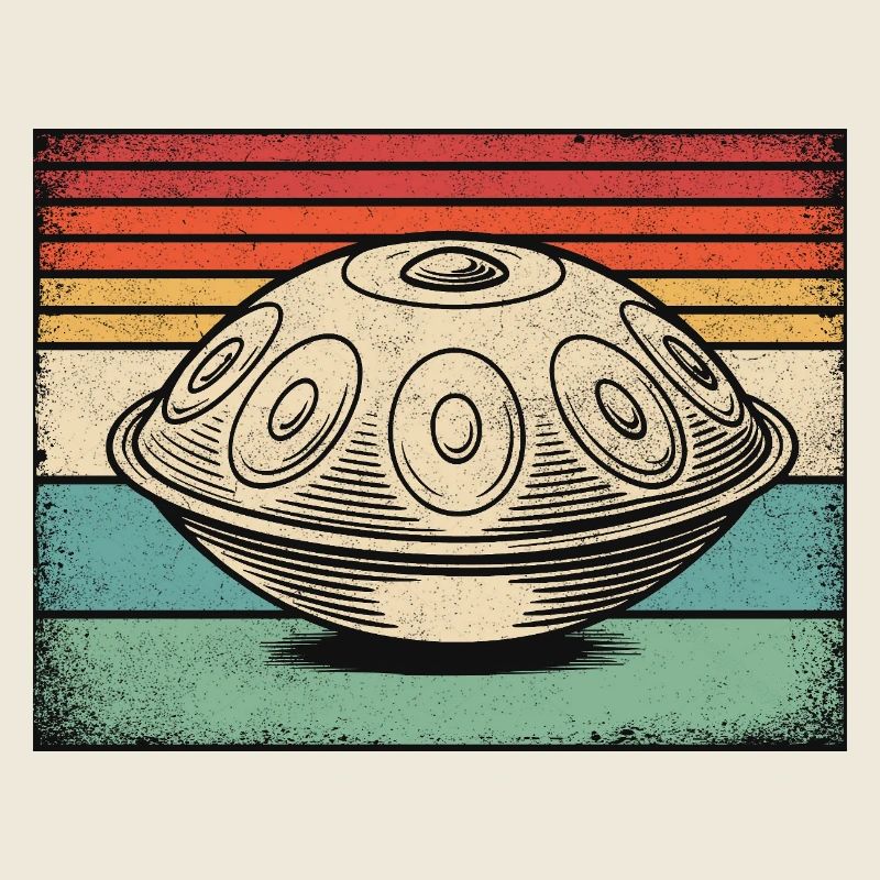 Handpan Hang Drum Retro