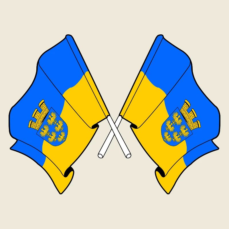 Drapeaux croisés de Basse-Autriche
