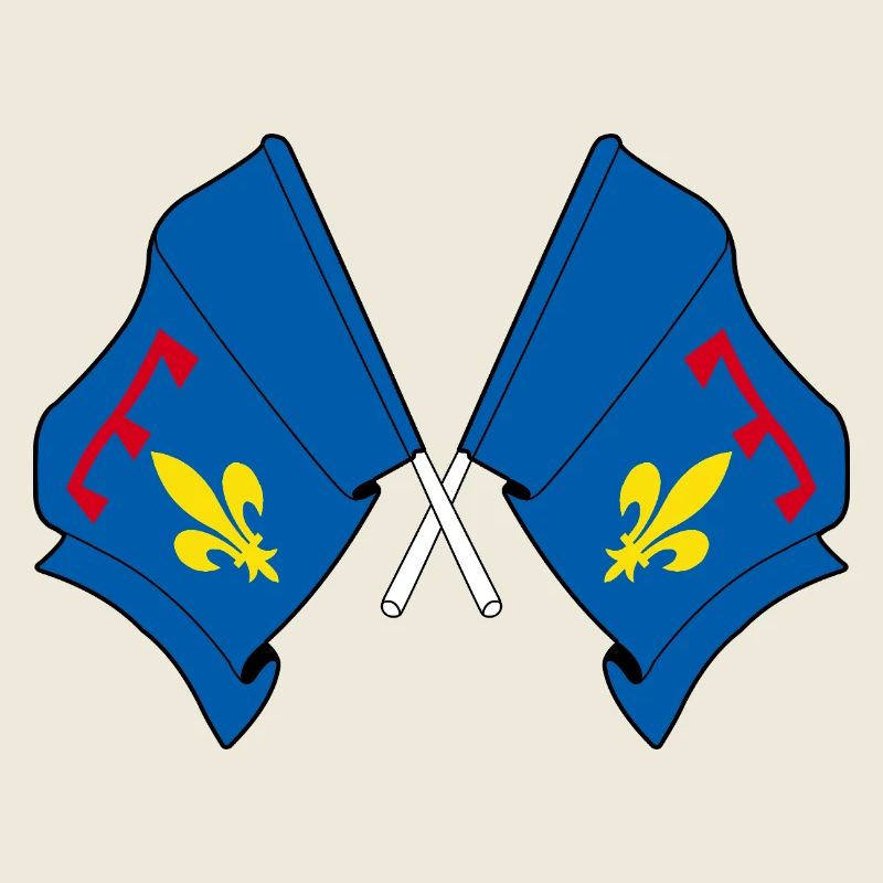 Drapeaux croisés de Provence