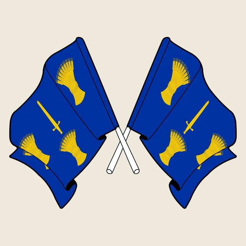 Cheshire Flag Crossed