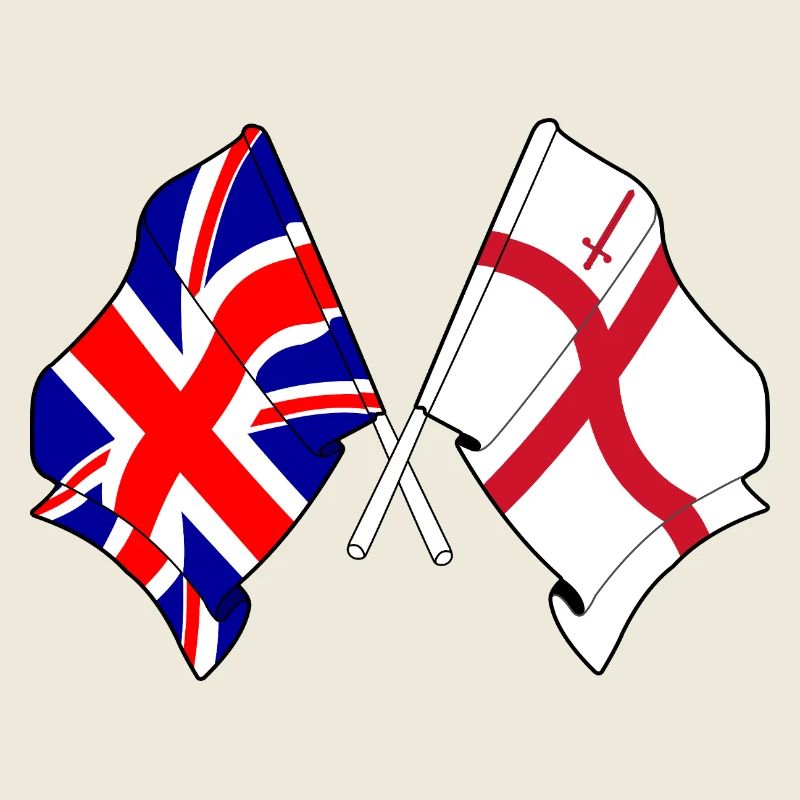 Drapeaux de la ville de Londres et de Grande-Bretagne