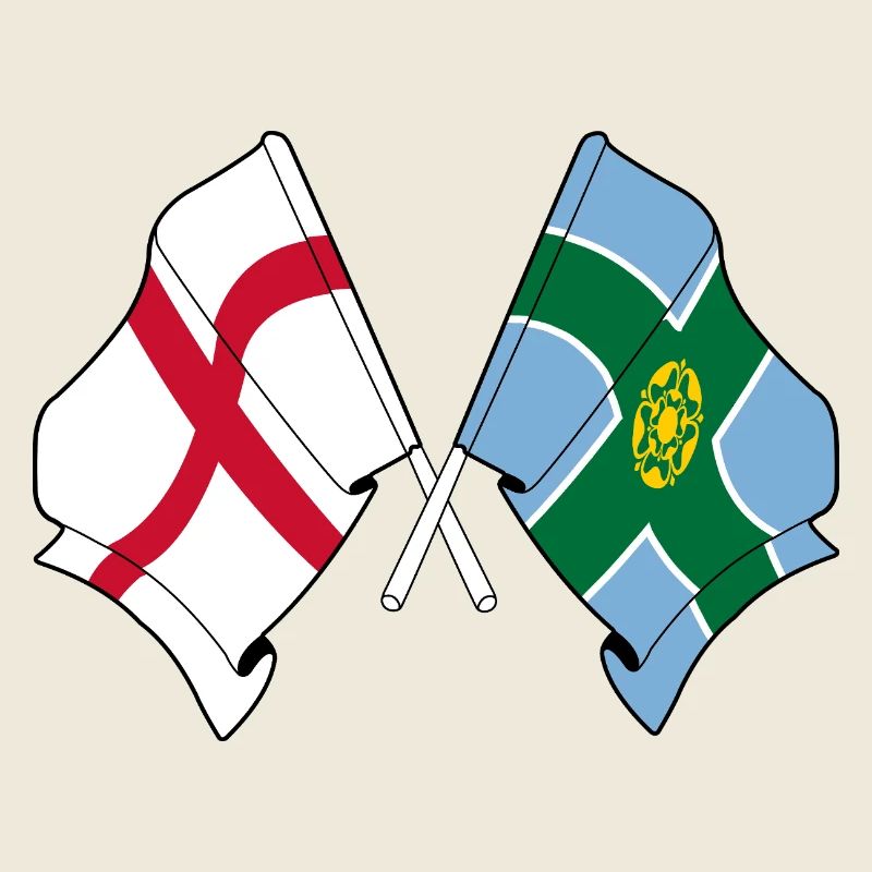 Drapeaux Derbyshire x Angleterre