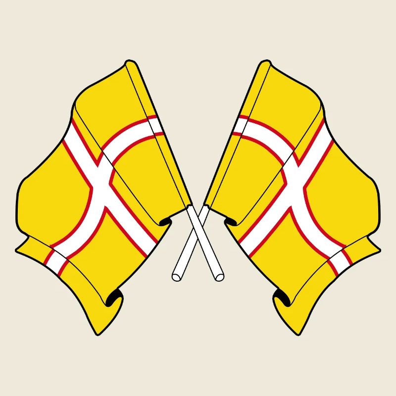 Dorset Crossed Flags