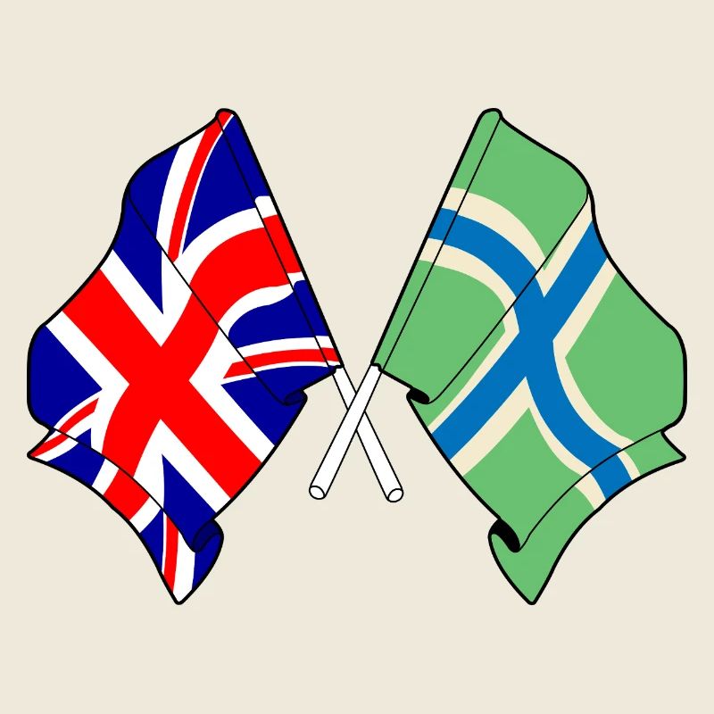 Gloucestershire & Great Britain Flag