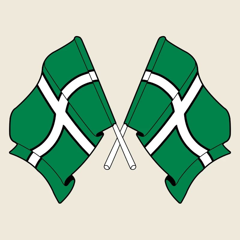 Drapeaux croisés du Devon