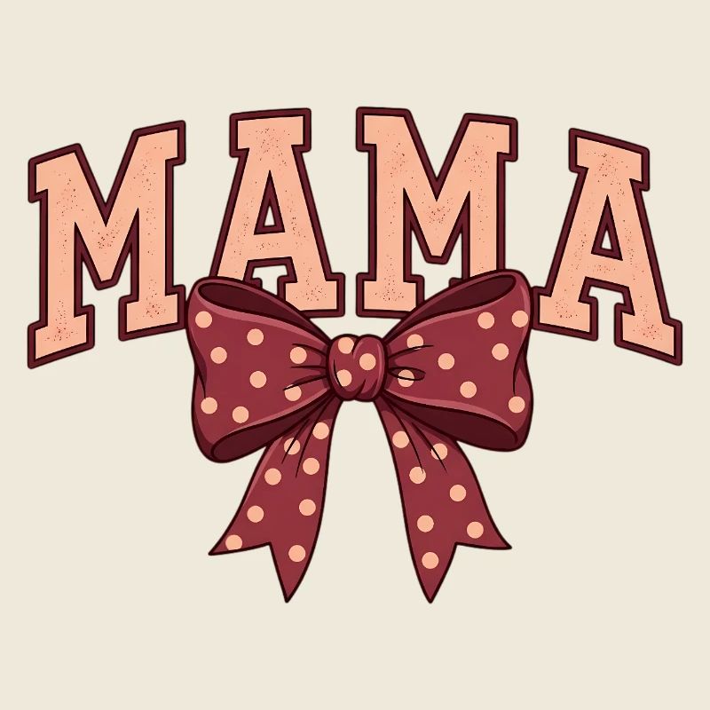 Mama Schleife Punkte – Mama Motiv