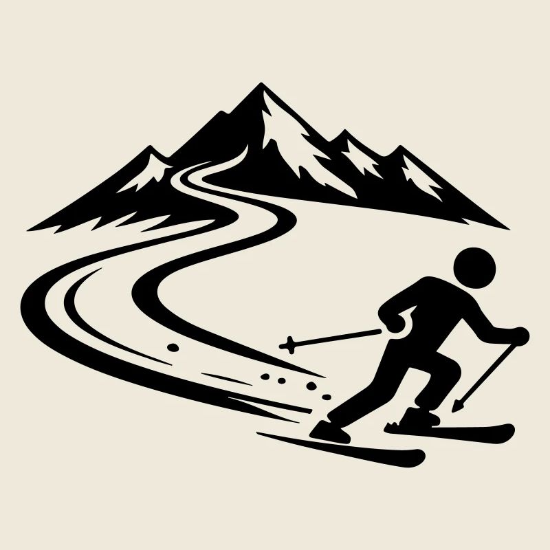 Ski Berge Piste