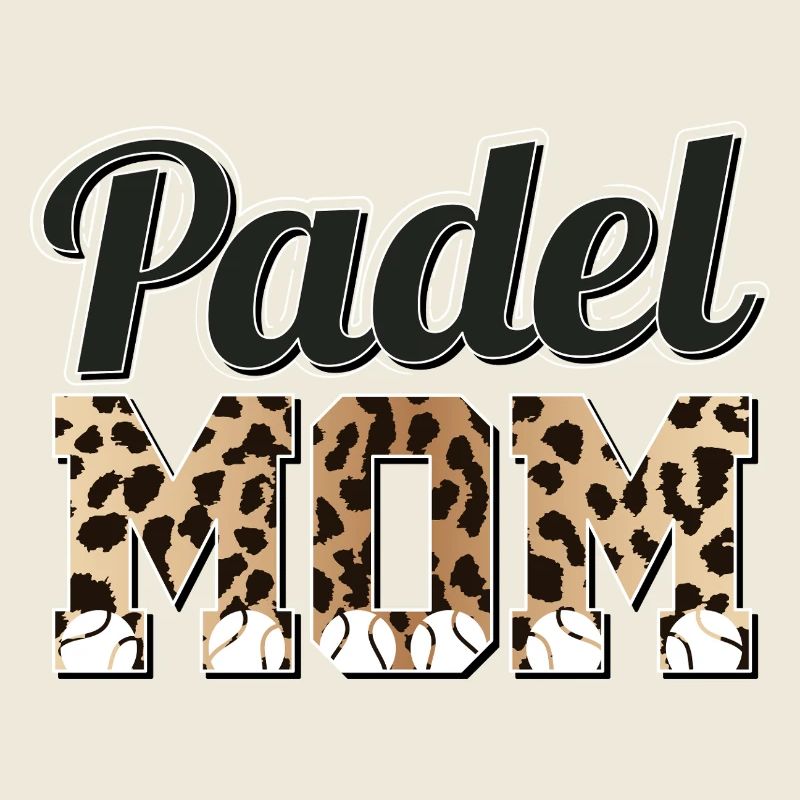 Léopard chandail Padel Mom