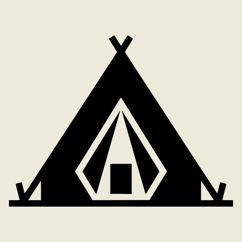 Icône de camping en plein air
