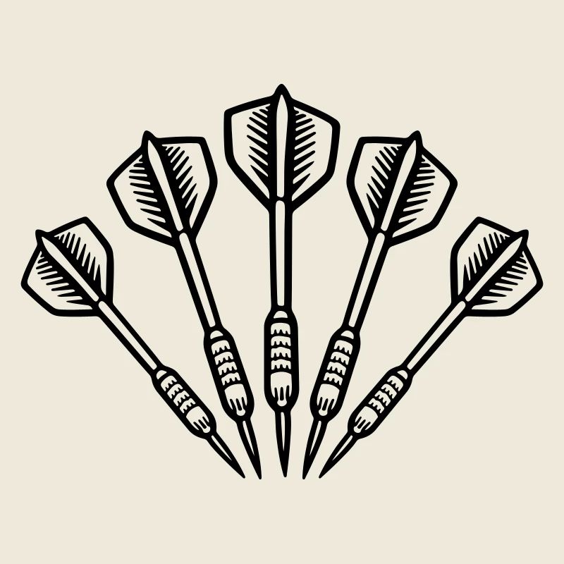 Symbole des fléchettes Dartpfeile