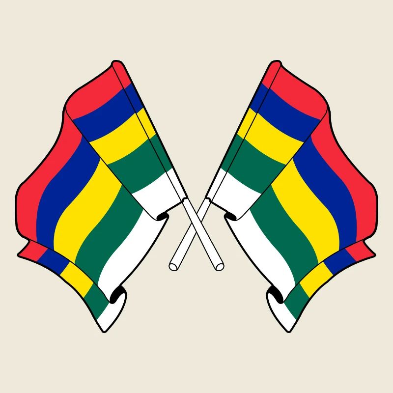 Crossed Terschelling Flags – Island Pride