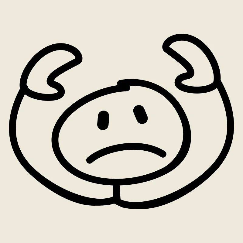 resigned stick man head
