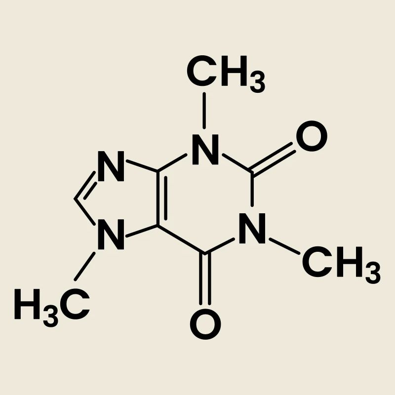 Coffee Chemical Structure Caffeine