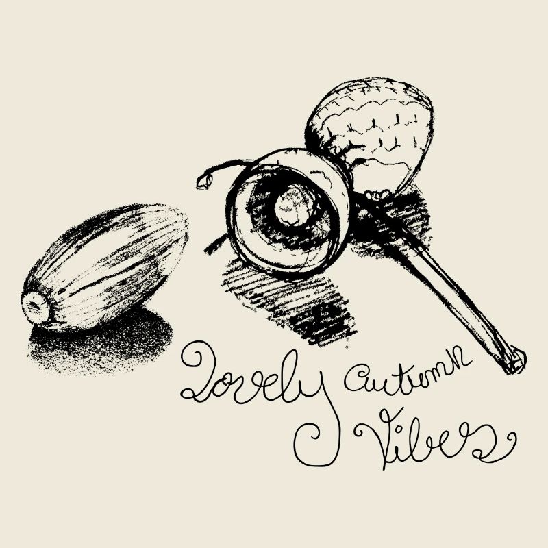 Dicton doux de gland d’automne avec de belles vibrations