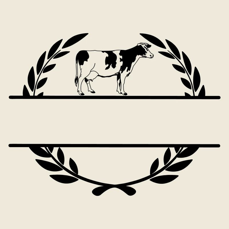 Dairy cow monogram