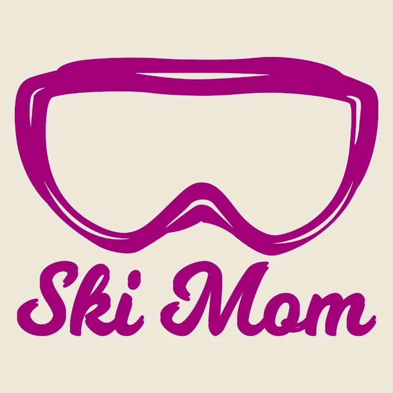 Skifahrer Mama