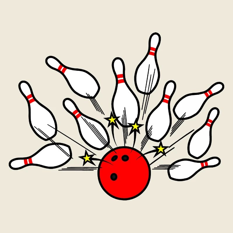 Bowling Strike Roter Ball
