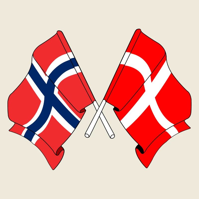 Flagge Norwegen, Flagge Dänemark