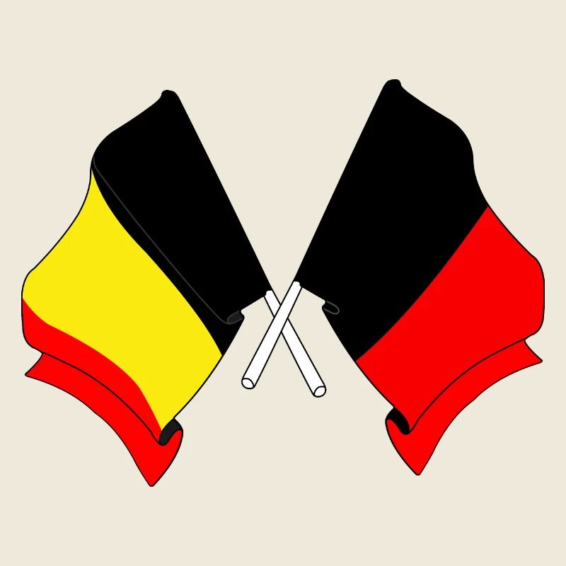 Drapeau de la Belgique et drapeau de Namur