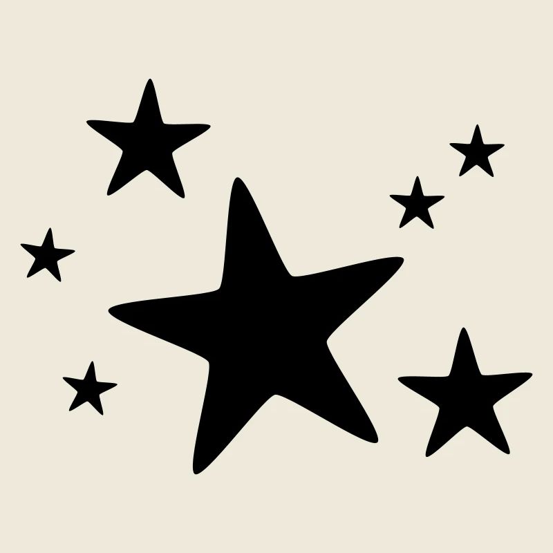 Sternengruppe einfarbig
