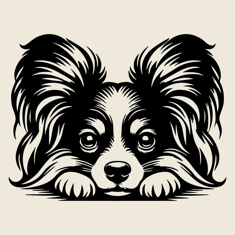 Tête de papillon avec pattes