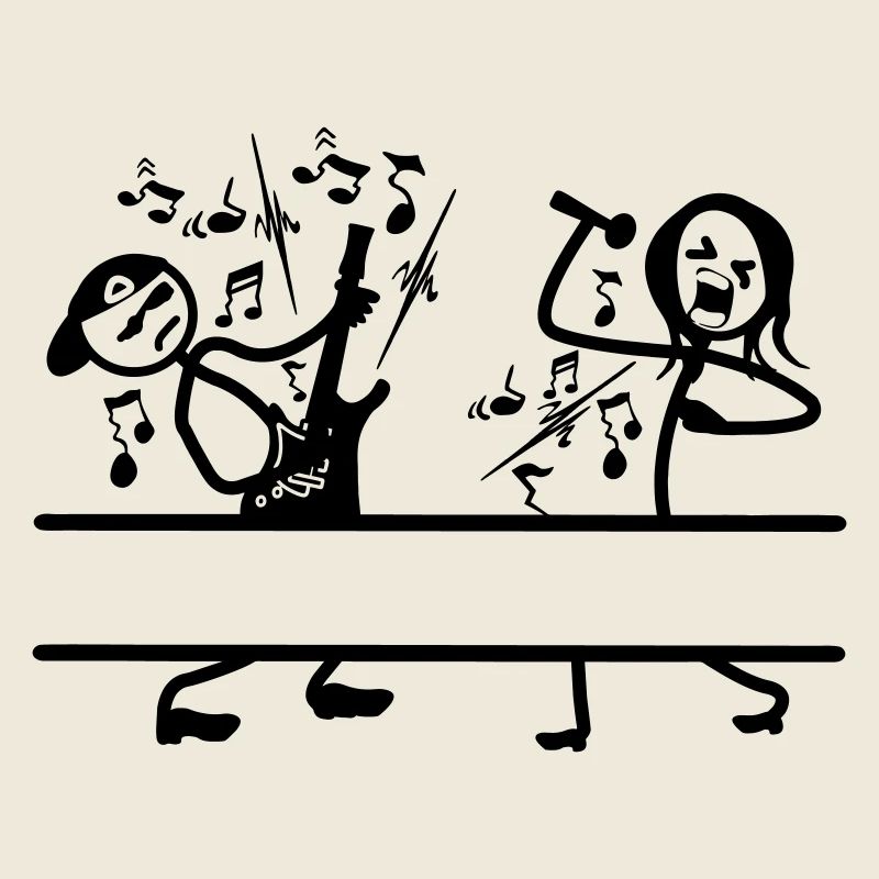 Bannière de nom du guitariste et chanteur