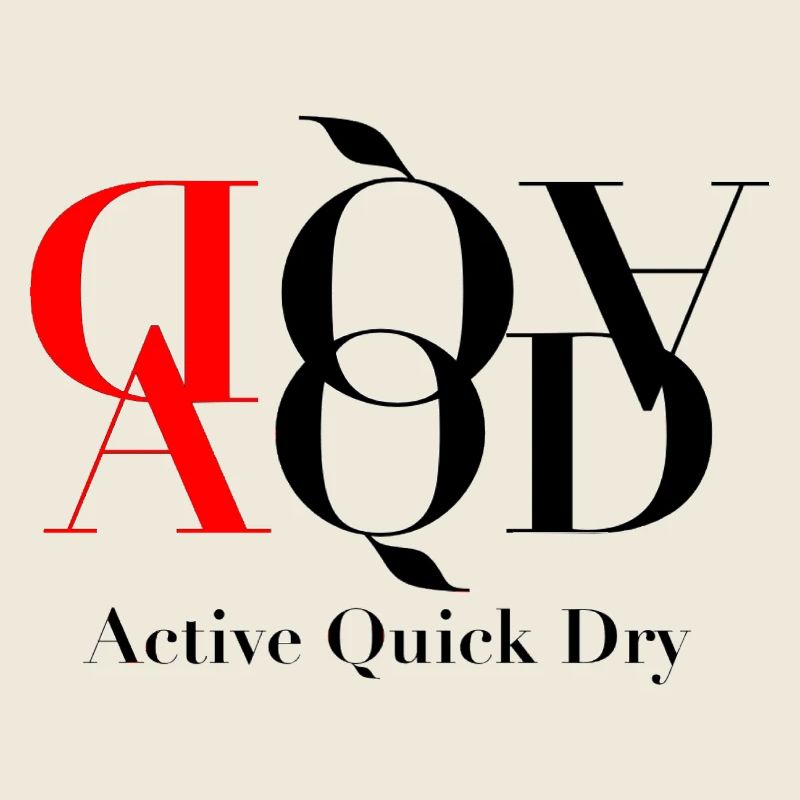 Typographie contrastée avec des formes astucieuses