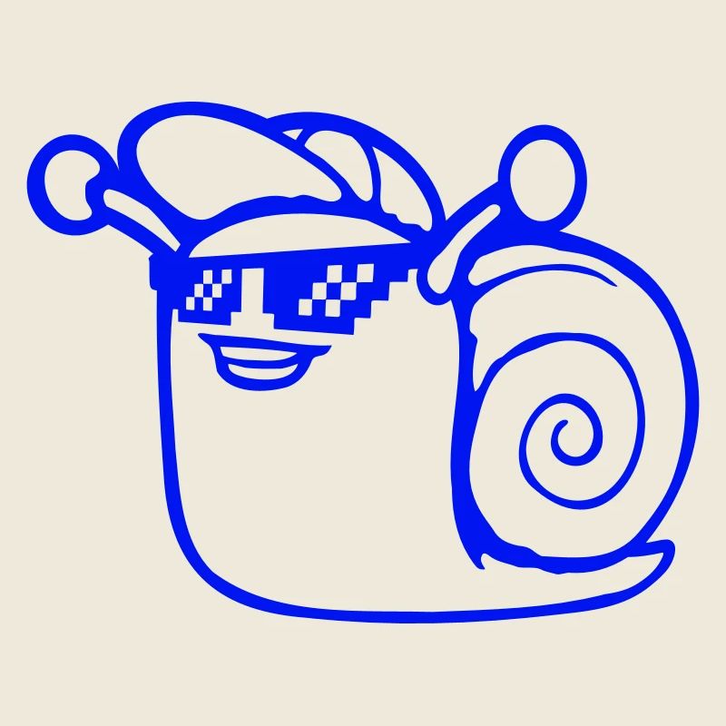 Schnecke Sonnenbrille niedlich süß glücklich Cool