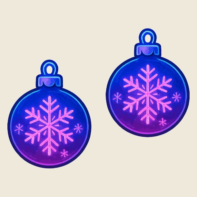 Weihnachtskugel Schneeflocke Ornament