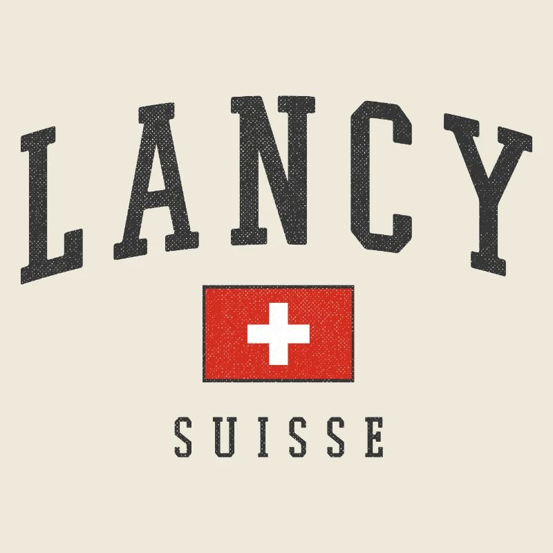 Lancy Suisse Typographie Drapeau
