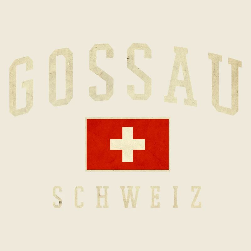 Gossau Schweiz Emblem mit Schweizer Flagge