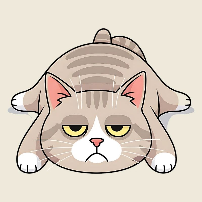 Grimmige Langschläfer-Katze Morgenmuffel
