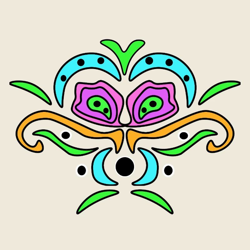 Masque Mandala en couleur