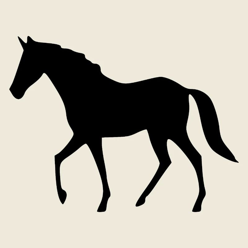 Cheval Silhouettes Cavalier Cadeau Noir