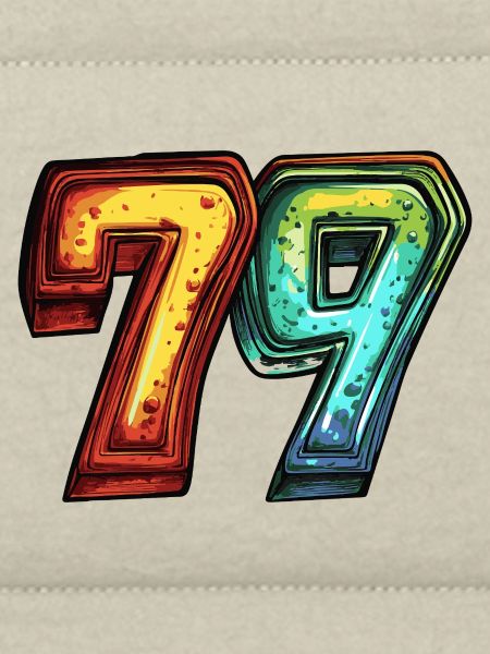 79 Zahl Bunt