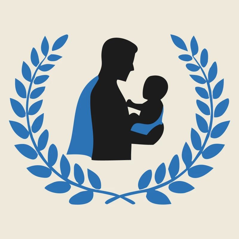 Logo de la couronne Père Bébé Fier