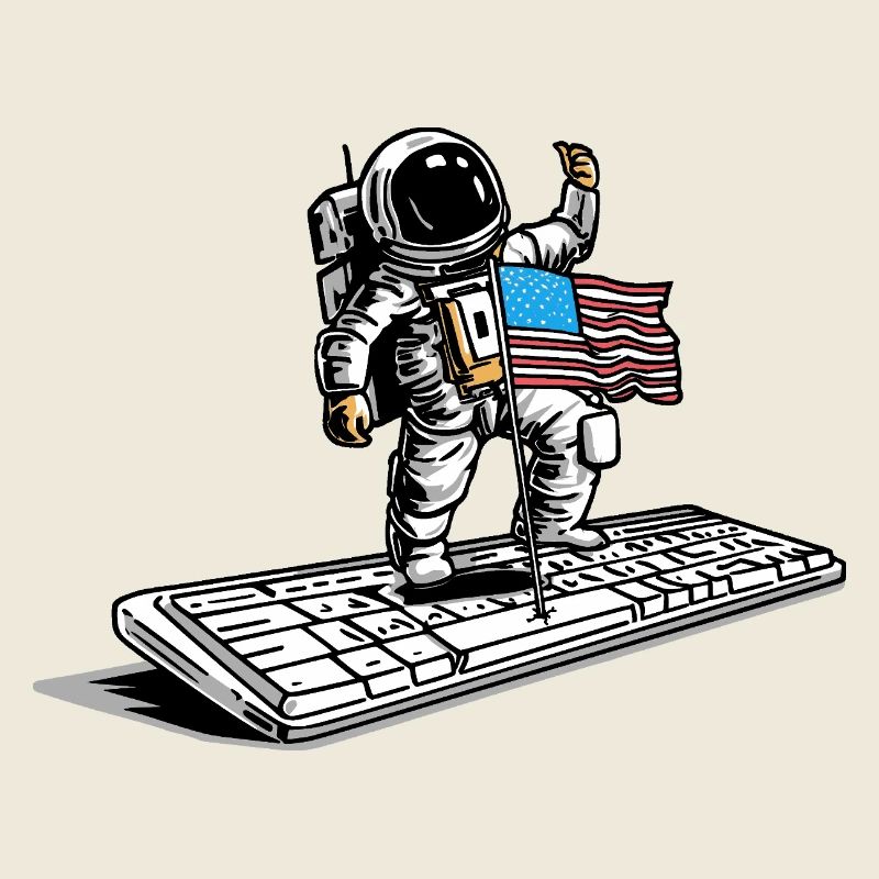 CONQUÊTE DE L'ESPACE - humour geek astronaute