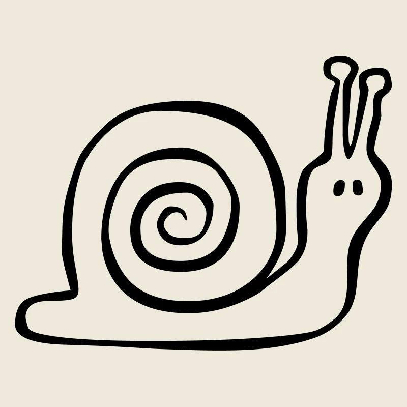 Handgezeichnete Schnecke